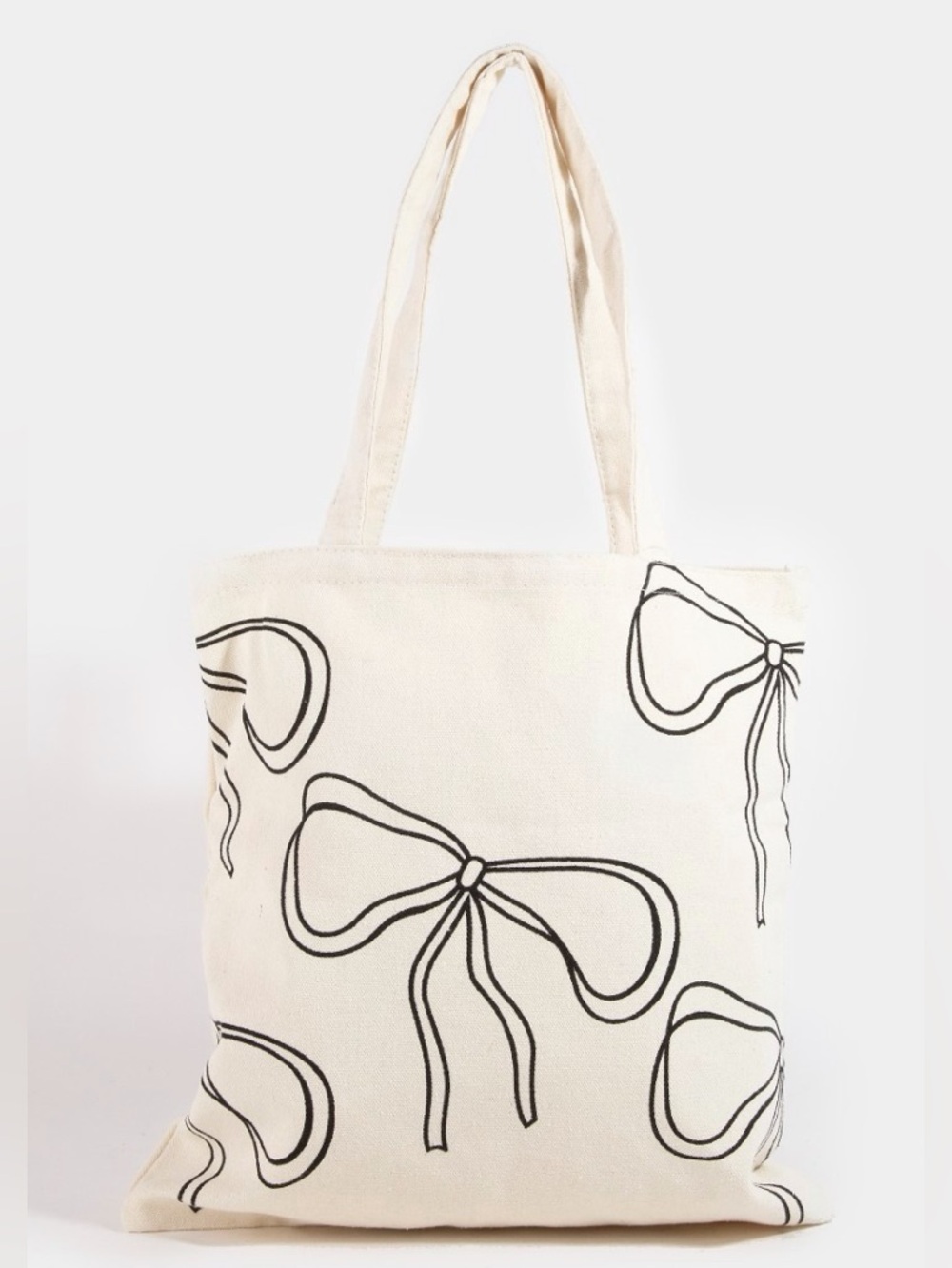 🎀 Fame Ribbon Bow Tie Print Tote Bag